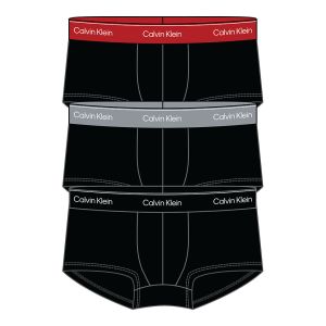 Boxer Calvin Klein a vita bassa in confezione da 3 - Icon Cotton Stretch Nero