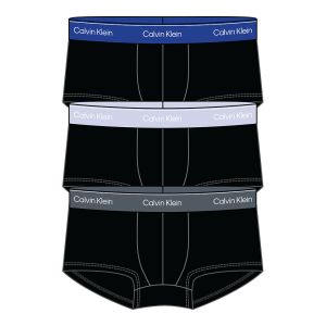 Boxer Calvin Klein a vita bassa in confezione da 3 - Icon Cotton Stretch Nero
