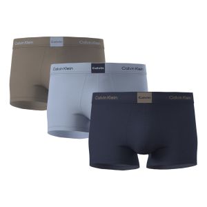 Boxer Calvin Klein a vita bassa in confezione da 3 - Icon Cotton Stretch Grigio