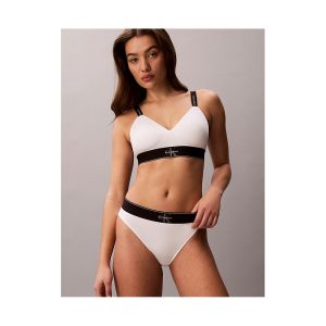 Intimo calvin klein underwear high waist bikini da donna Bianco