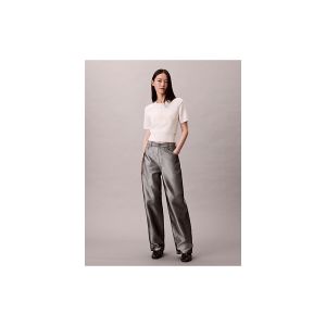 Maglioncino Calvin Klein Donna Chunky Cotton Graphic Grigio