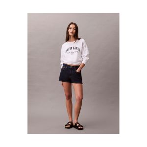 Felpa Calvin Klein Donna Logo Graphic Crewneck Bianco