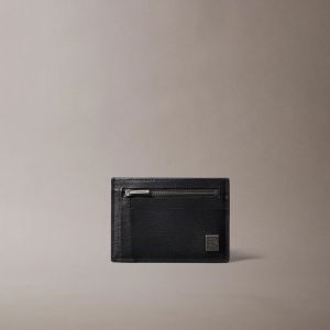 Calvin Klein Porta carte testurizzato con emblem logo uomo Nero