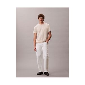 T-shirt Calvin Klein Uomo Micro Monolog Grigio