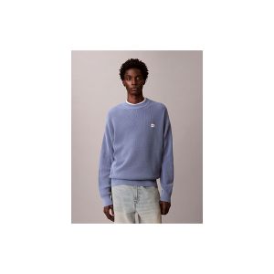 Maglioncino Calvin Klein Uomo Ez Cotton Waffle Blu