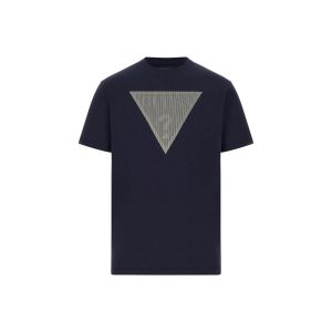 T-shirt Guess con logo triangolo Blu
