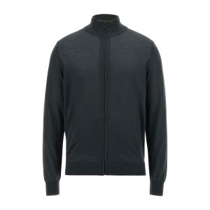 Cardigan Guess con zip in lana Verde
