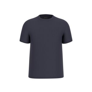 Maglia Guess Uomo Ss Blake Textured Crew Blu