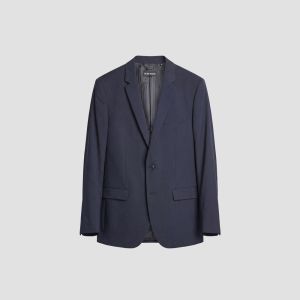 Giacca Antony Morato Uomo Bonnie Slim Fit in Tessuto Stretch Viscosa Blend Blu