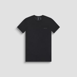 T-SHIRT SUPER SLIM FIT IN COT nero