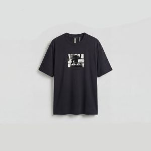 T-shirt Antony Morato Uomo Relaxed Fit in Jersey di Cotone con Stampa DJ Early Collection Nero
