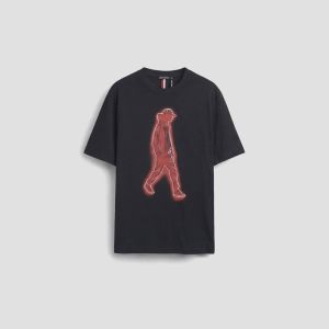 T-shirt Antony Morato Uomo Regular Fit in Jersey di Cotone con Stampa Fotografica Nero