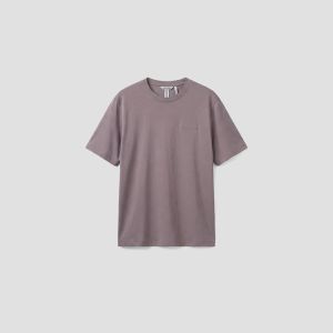 Antony Morato T-shirt uomo regular fit in cotone e viscosa con logo stampato Rosa