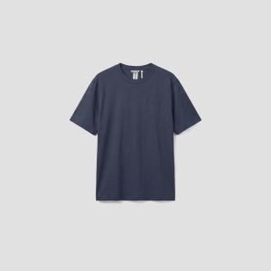 Antony Morato T-shirt uomo regular fit in cotone e viscosa con logo stampato Blu