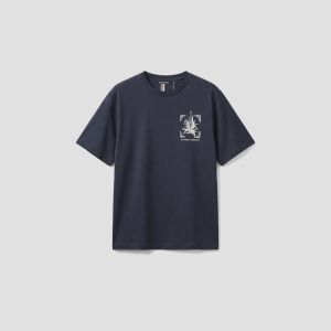 Antony Morato T-shirt uomo relaxed fit in cotone Blu
