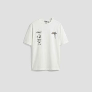 Antony Morato T-shirt uomo relaxed fit in cotone Beige