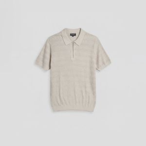 Antony Morato maglia uomo regular fit in cotone pettinato con lavorazione jacquard Beige