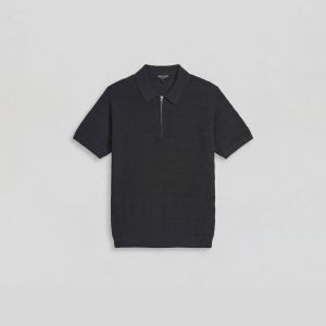 Antony Morato maglia uomo regular fit in cotone pettinato con lavorazione jacquard Nero