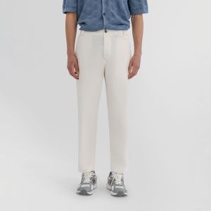 Pantaloni Murphy&Nye Quarter Trouser | Pantalone Uomo 100% Cotone Bianco