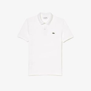 Polo Lacoste L.12.12 slim fit in piqué da uomo Bianco