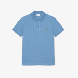 Polo Lacoste L.12.12 slim fit in piqué da uomo Azzurro