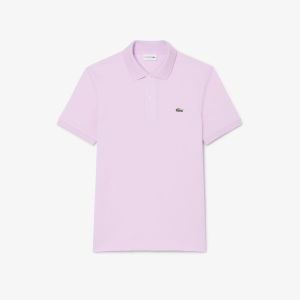 Polo Lacoste L.12.12 slim fit in piqué da uomo Rosa
