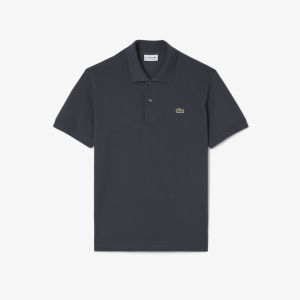 Polo Lacoste L.12.12 LIGHT classic fit in piqué leggero da uomo Nero