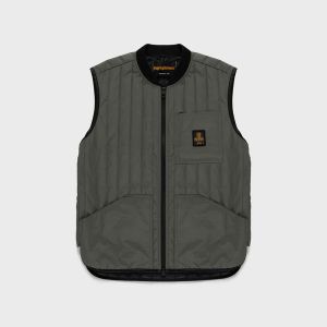 RefrigiWear Rolling Original Vest Uomo Gilet Imbottito Verde