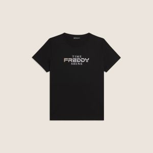 Freddy T-Shirt Manica Corta Donna Nero Nero