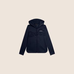 Freddy Felpa con Cappuccio con Zip Donna Blu Blu