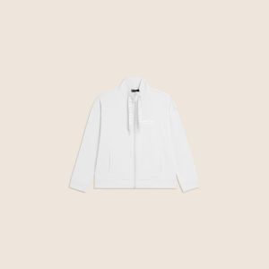 Freddy Felpa con Zip Donna Bianco Bianco