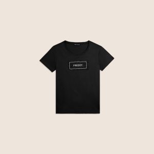 Freddy T-Shirt Manica Corta Donna Nero Nero