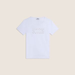 Freddy T-Shirt Manica Corta Donna Bianco Bianco