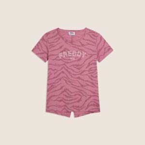 Freddy T-Shirt Manica Corta Donna Fantasia Fantasia
