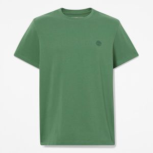 T-Shirt Timberland da Uomo T-Shirt Maniche Corte Verde Medio Verde