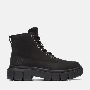 GREYFIELD MID LACE UP BOOT BLACK nero