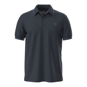 Polo in Piqué con Riga Millers River da Uomo in blu scuro Blu