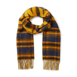 JACQUARD PLAID SCARF CHAI TEA giallo