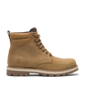 BRITTON ROAD MID LACE UP WATERPROOF BOOT WHEAT FULL GRAIN Cuoio