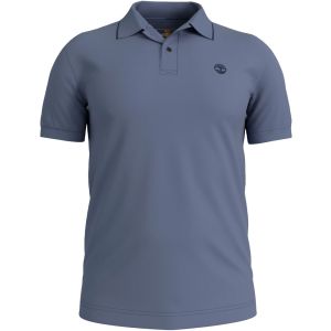 Maglia Timberland da Uomo Printed Neck Maniche Corte Blu