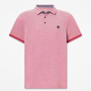Maglia Timberland da Uomo Bbbr Oxford Maniche Corte Pol Bordeaux