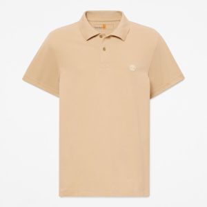 Maglia Timberland da Uomo Maniche Corte Stretch Po Beige