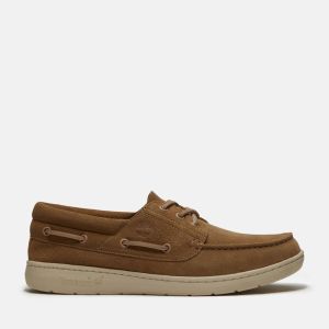 Mocassino Timberland da Uomo Port Boat Shoe Beige Medio Beige