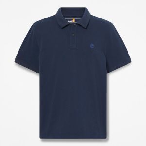 Polo Timberland da Uomo Polo Piqué Maniche Corte N Blu