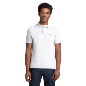 Polo Timberland da Uomo Polo Piqué Maniche Corte L Grigio