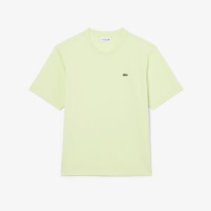T-shirt Lacoste da donna in cotone Pima relaxed fit Verde