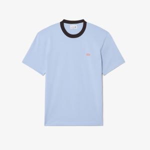 T-shirt Lacoste da uomo in piqué tecnico Ultra Dry Azzurro