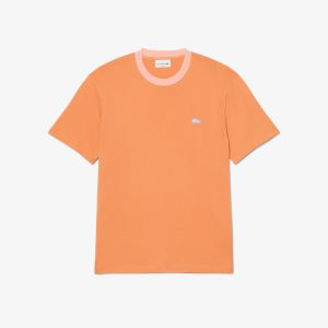T-shirt Lacoste da uomo in piqué tecnico Ultra Dry Arancione