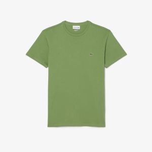 T-shirt Lacoste da uomo in cotone Pima regular fit Verde