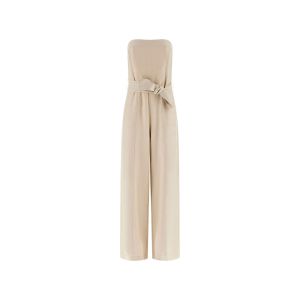 Tuta Guess Donna Jackie Linen Jumpsuit Beige